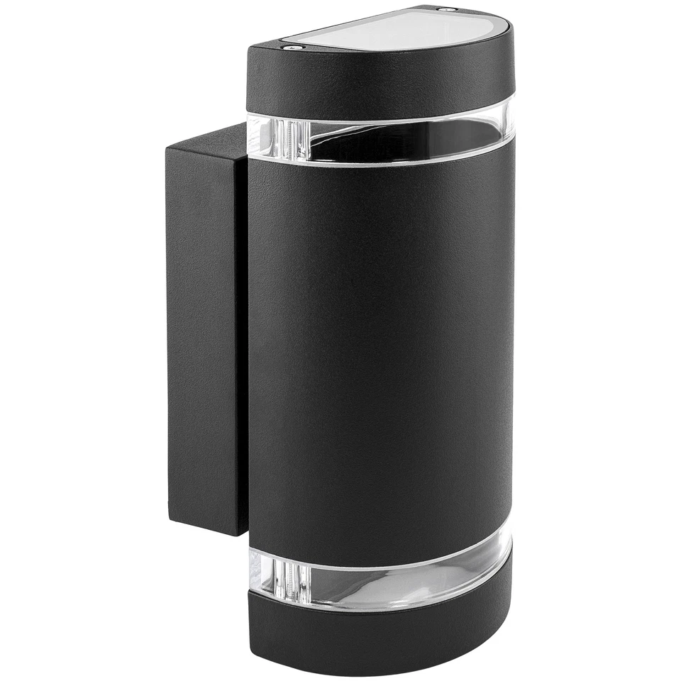 Wandlampe up&down Außen-Wandleuchte Alu, schwarz, 2 x GU10 5W neutralweiß - Bild 1 von 4