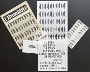 THIERRY AGULLO Aff Invitation LE FER à Chaussures Galerie Expo PARIS 4 docs 1972 - Bild 1 von 2