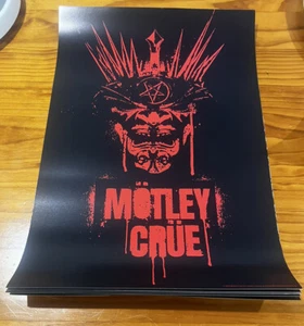 Motley Crüe Poster Melbourne Stadium Tour 2023 Lithograph Sydney Brisbane 🇦🇺 - Picture 1 of 11
