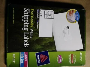 Avery Laser Tintenstrahl 500 Etiketten 50 Blatt 48163 - Bild 1 von 2