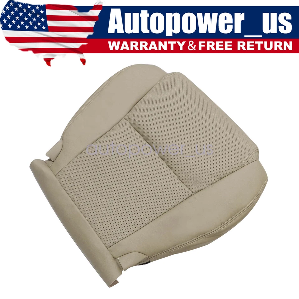 Cubierta de asiento de cuero perforada bronceada inferior del conductor para Lexus GS300 GS350 2006-09 Foto 1 de 4