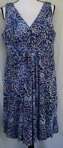 Dorothy Perkins Womens SZ 18 Fit Flare Dress Bubble Hem - Picture 1 of 9