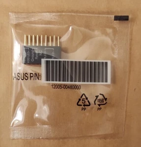Q Connector P/N 12005-00480000 für ASUS Mainboard ORIGINAL - SCHWARZ - Bild 1 von 2