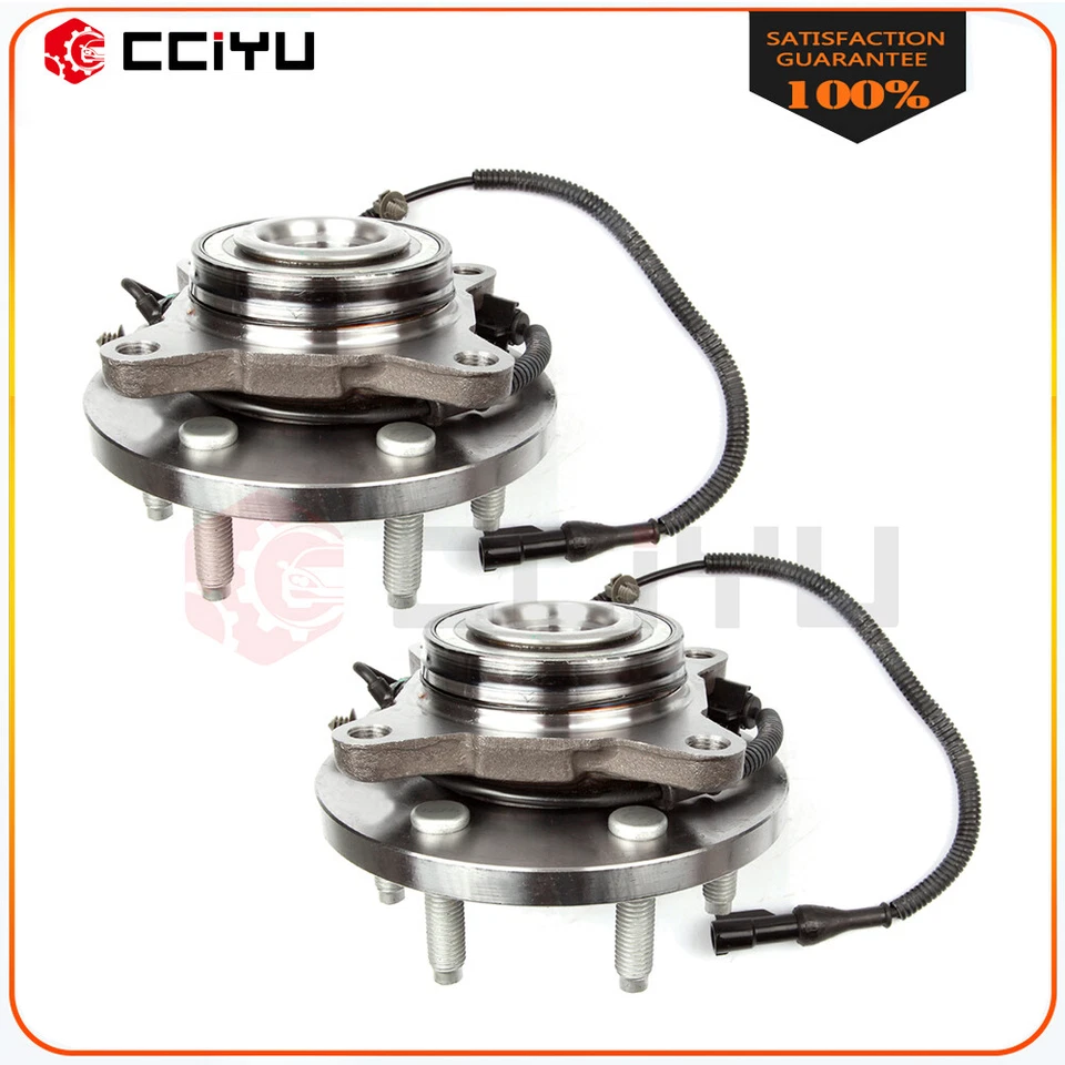 (2) Front Wheel Bearing & Hub Assembly For 2009 2010 Ford F-150 2WD W/ABS 6 Bolt — 第 1/4 张图片