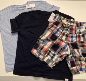 Kids Shorts and Shirt 3 Piece Set Size 6 / 7 Boys - Gymboree & GAP - Picture 1 of 10
