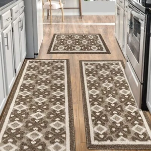 Kitchen rugs Sets 3 PCS Non Slip kitchen mats for floorSuper Absorbent kitche... - Picture 1 of 7