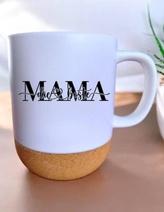 Tasse Muttertag - die beste Mama - Geschenk Mütter Muttertagschenke Kork Deckel - Bild 1 von 3