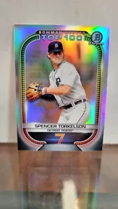2021 Bowman Chrome Spencer Torkelson Scouts Top 100 (7) #BTP-7 - Detroit Tigers - Picture 1 of 2
