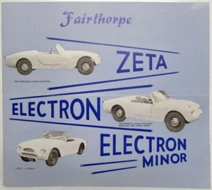 1959 Fairthorpe Cars Spec Folder - Zeta Electron and Electron Minor - UK - Bild 1 von 1