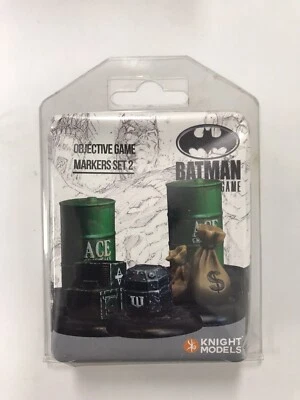 Batman Miniature Game Objective Markers Set 2 Ace Knight Models Figure Figurine - Image 1 of 2