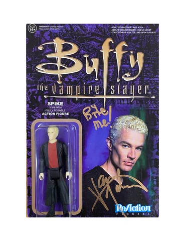 Buffy Reaction Figure Signed by James Marsters Bite Me 100% + COA Cover
