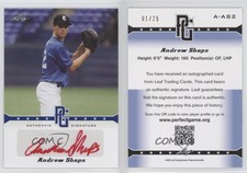 2013 Leaf Perfect Game Showcase Auto Blue /25 Andrew Shaps #A-AS2 Auto
