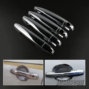 4X Chrome 2 Hole Door Handle Cover Trim For TOYOTA RAV4 2009 2010 2011 2012 2013 - Imagen 1 de 6
