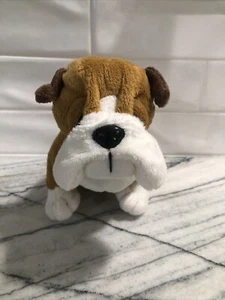Ganz Webkinz Bulldog Stuffed Animal Plush HM126 Brown Tan w/Papers *Free Ship” - Picture 1 of 3