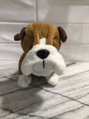 Ganz Webkinz Bulldog Stuffed Animal Plush HM126 Brown Tan w/Papers *Free Ship” - Image 1 of 3