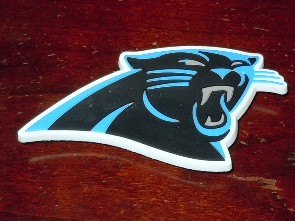 CAROLINA PANTHERS Vtg NFL RUBBER Football THICK FRIDGE MAGNET Standings Board - Image 1 of 1