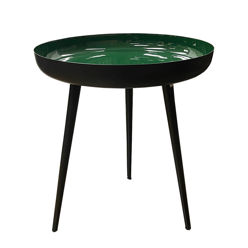 Mesa auxiliar de metal recubierto de esmalte Livevie Bregenz Collection versátil decoración de interiores Foto 1 de 1