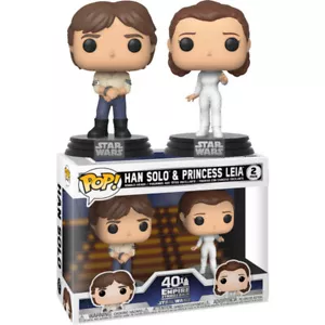 Star Wars - Han & Leia Pop! Vinyl Figure 2-Pack - Foto 1 di 1