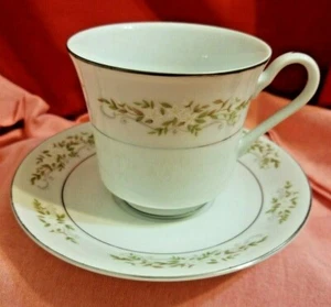 International Silver Co. Fine China “326 Springtime” Footed Cup & Saucer, Japan - Picture 1 of 5