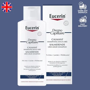 Eucerin DermoCapillaire Urea Shampoo for Dry Itchy Scalp 250ml Free Shipping UK - Picture 1 of 5