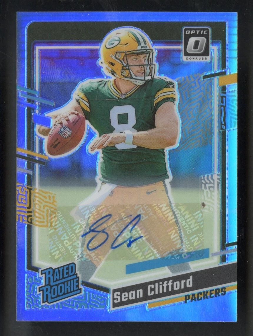 2023 Panini Donruss Sean Clifford Optic Preview Rated Rookie Auto Holo Prizm RC