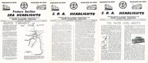 LOT OF 3 ISSUES OF E.R.A. HEADLIGHTS PUBLICATION FOR 1946 - JAN. FEB. MARCH - Picture 1 of 4