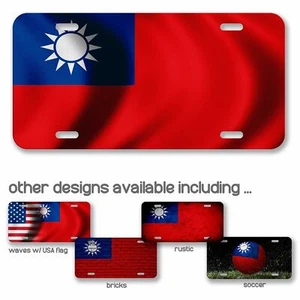 Placa de licencia de aluminio de alta calidad - bandera de Taiwán (taiwanés) - muchas opciones - Imagen 1 de 10