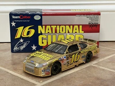 2005 Greg Biffle National Guard Ford Team Caliber Preferred Gold Chrome 1/24 - Image 1 of 4