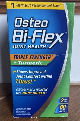 NUEVO EN CAJA Osteo Bi-Flex Triple Fuerza + Cúrcuma, 80 unidades Exp 11/2025 Foto 1 de 2