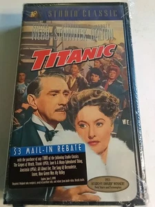 Titanic- Original VHS Movie, Barbara Stanwick, Clifton Webb, 1981 Brand New - Picture 1 of 3