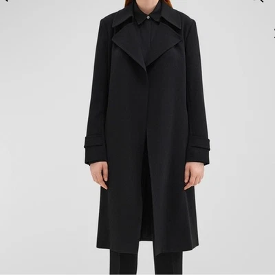 Theory double breasted trench coat. Small - Image 1 of 4