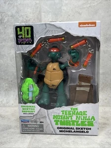 NIB Teenage Mutant Ninja Turtles 40th Anniversary Original Sketch MICHELANGELO - Picture 1 of 4