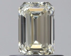 Natural GIA CERTIFIED Diamond Loose 5x3 mm Emerald Cut 0.46 Ct Color M/VS1 Grade - Picture 1 of 3