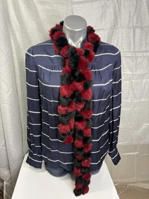 Cejon女式正品兔子毛皮围巾 — 第 1/4 张图片