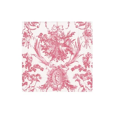 20 Pack Romantic Toile Rose Cocktail Napkins, Paper, Party, Beverage, Decor - Image 1 of 4