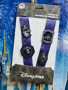2025 Disney Parks Pin Trading Lanyard Starter Set Haunted Mansion Hatbox Bride - Picture 1 of 1