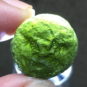 MOLDAVITE 26.35CT HEDGE HOG Ježkovna BESEDNICE CZECH REPUBLIC - Picture 1 of 8