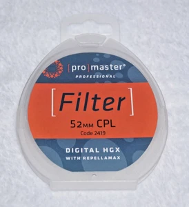 New Pro Master Digital HGX CPL Filter - 52mm Code 2419 Repellamax New - Picture 1 of 2