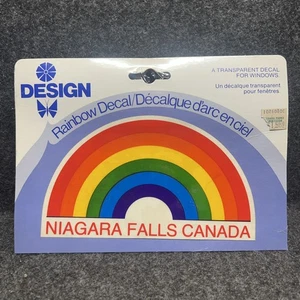 Vintage Regenbogen Fenster Aufkleber Niagarafälle Kanada - Bild 1 von 4
