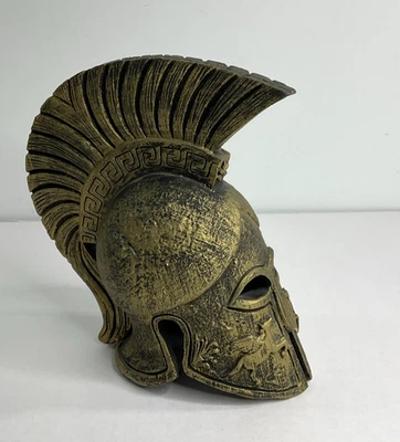 "Mini figura de casco griego antiguo corintio romano resina espartana 7,75""" Foto 1 de 4