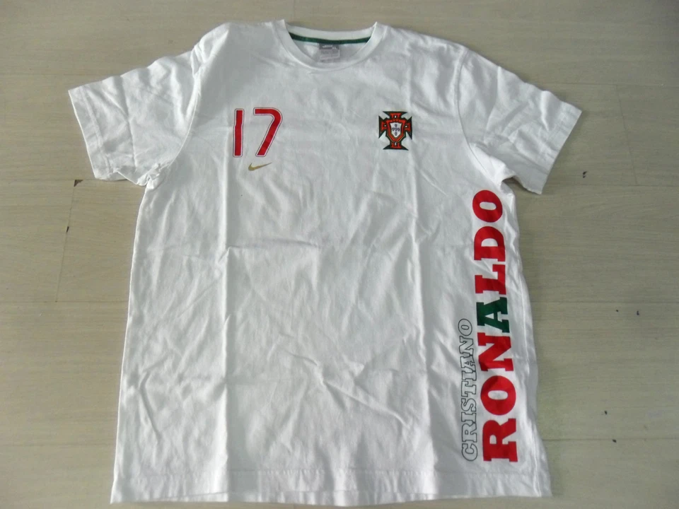 0770 Nike Taille XL Portugal Maillot T-Shirt Coton T-Shirt Ronaldo - Photo 1/1