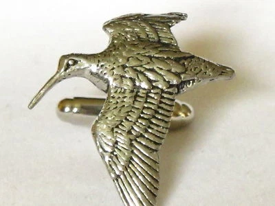 Woodcock Flying Game Bird Shoot Fine Pewter Cufflinks Gift Mens Jewellery Boxed — 第 1/4 张图片