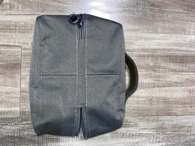 BVLGARI perfumes Emirates bolsa organizadora com zíper bolsa de mão maquiagem higiene pessoal - Imagem 1 de 4