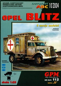 GPM Nr 112 German WW II Lorry 2 version Truck Ambulance Opel Blitz 1:25 NEW! - Picture 1 of 1