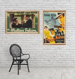 Der Malteser Falke Le Faucon Maltais Film Movie Poster Plakat Druck Wandbild - Bild 1 von 8