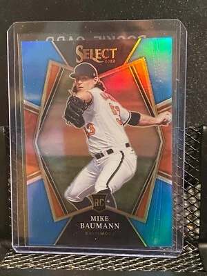 Mike Baumann (RC) 2022 Select Premier Level Carolina Blue Prizm #15/35 - Image 1 of 2