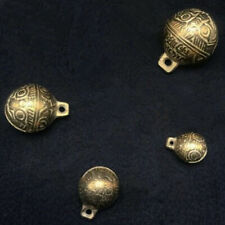 4 PCS Tibetan Brass Bells Beads Craft Tiger's head Small Metal Ethnic