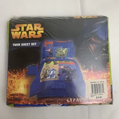 NEW Star Wars Twin Sheet Sets Retired Print! Brand New! Sealed. Galactic Heroes - Image 1 of 4