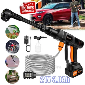 200W Cordless Portable Electric High Pressure Water spray gun Car Washer Cleaner - Picture 1 of 13