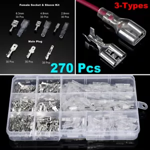 270Pcs / scatola femmina maschio capicorda auto elettrica terminali terminali LO - Bild 1 von 6